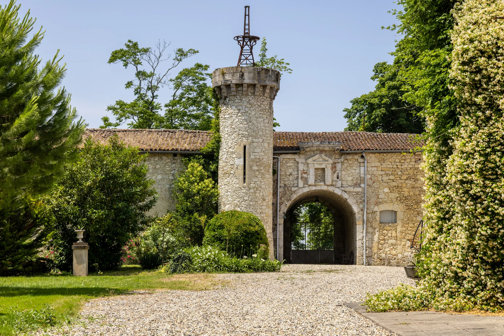 The château entrance